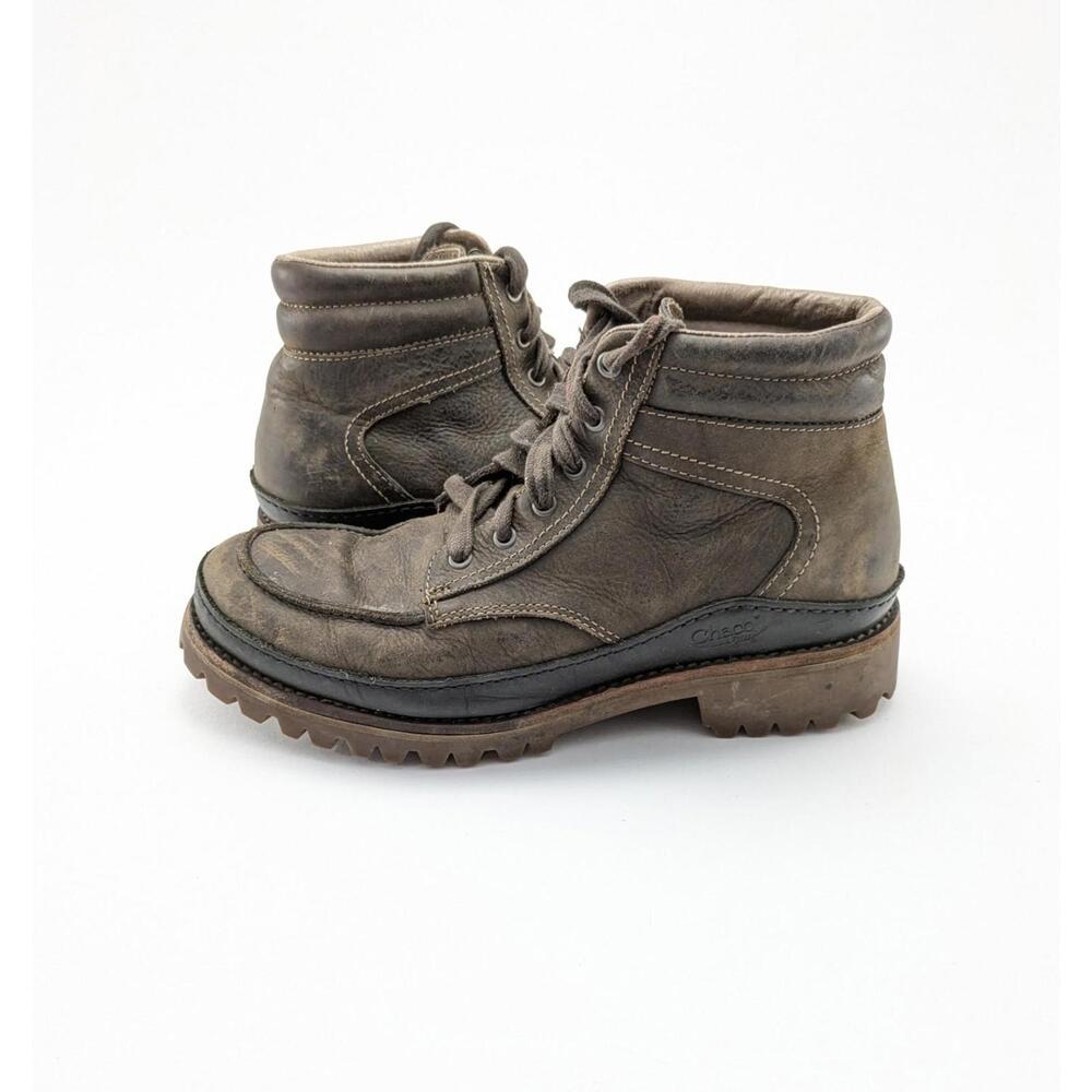 Mens Chaco Yonder Brown Fossil Leather Comfort Lace Up Boots J150105 Size‎ 7